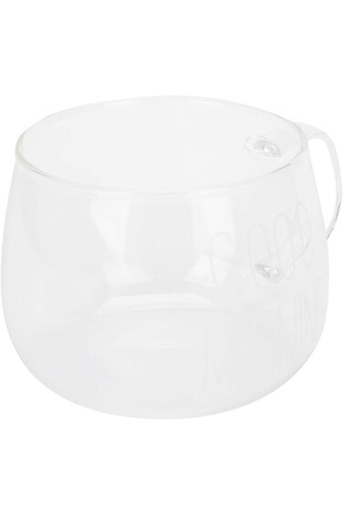 01 Drinkware, Transparent Non-Toxic Tea Mug Coffee Cup Dishwasher Safe for Home(White label)