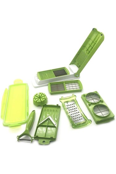 قطاعة نايسر دايسر سوبر سلايسر بلس للخضراوات والفواكه، 12 قطعة