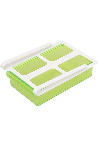 Fridge and Freezer Space Saver Organizer storage Rack Shelf Holder Drawer Refrigerator storage Box