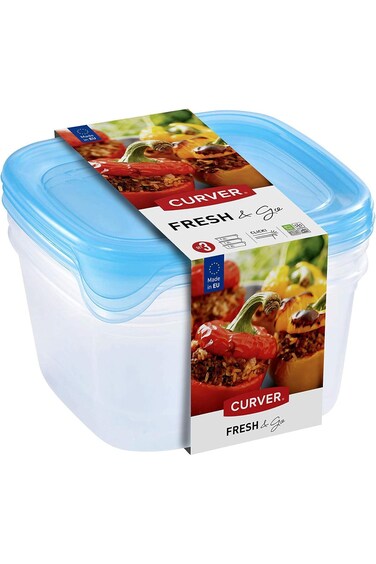 Curver,Food Storage,Fresh&amp;Go,Set of 3 Pieces,with cover,1.2L
