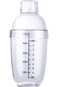 Plastic Cocktail Shaker, Hand Drink Tea Shaker Cup with Scales, Bar Tool Transparent - 500ML