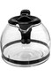 D LC Coffee Machine Jug, Carafes, Coffee Machine Pot Replacement, 1200ml Capacity, Black, 2 Years W