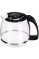 D LC Coffee Machine Jug, Carafes, Coffee Machine Pot Replacement, 1200ml Capacity, Black, 2 Years W