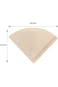 SHOWAY 100 Pcs V60 Coffee Paper Filter Unbleached Disposable Portable Cone Coffee Filter for 2 To 4