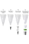 SKY-TOUCH 100 Pack 16 Inch Extra Thick Pastry Bags Large Disposable Icing Decorating Bags Cake Pipi