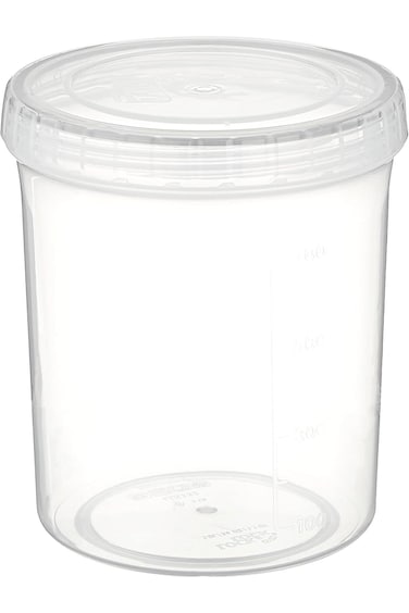LocknLock Round Twist Container, 1000 ml Capacity, Pink