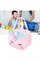 DEKD Cute Cooler Thermal Lunch Bag, Cartoon Lunch Bag Oxford Fabric Portable 1 Main Compartment for