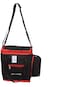 Kuber Industries Canvas Lunch Bag with Bottle Compartment, Black (KI19115) Standard