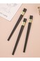 NP pair Plastic Chopsticks (Size : One-size)