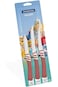 Tramontina Amalfi 3 Pieces Knives Set with Stainless Steel Blades and Red Polypropylene Handles