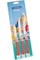 Tramontina Amalfi 3 Pieces Knives Set with Stainless Steel Blades and Red Polypropylene Handles