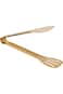 Shallow Stainless Steel Food Tong - Gold Color, Bd-Gtng-5