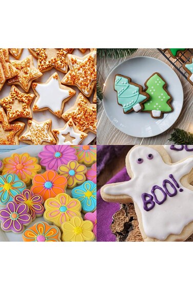 مجموعة قوالب بسكويت RAJ Rk مكونة من 12 قطعة