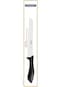 Tramontina Affilata 8 Inches Bread Knife with Stainless Steel Blade and Black Polypropylene Handle
