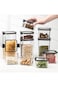 Airtight Food Storage Containers Set, Dry Food Plastic Canisters Storage Organization for Kitchen a