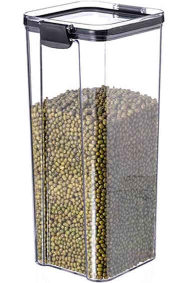 Airtight Food Storage Containers Set, Dry Food Plastic Canisters Storage Organization for Kitchen a