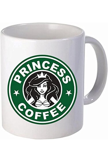 BALYWOOD Funny Coffee Mug Princess Coffee 11 Ounces White for Girls Women and Sister