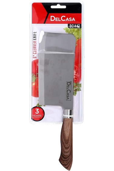 Delcasa Cleaver Knife Silver 6 Inches DC1447