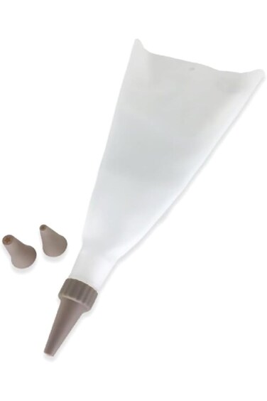 Parfait 4-Piece Cake Decorating Silicone Piping Bag Set White And Grey HB7903CC