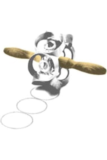 قطاعة الدونات سهلة وسريعة وآمنة - طراز عصري من المعدن الفضي