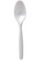Al Jilani Plastic Spoons White Luxury 50 pcs, Heavyweight plastic spoon, heavy duty plastic cutlery