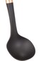 Raj Copper Handle Nylon Serving Ladles, Black, 14 inch, VCS067, Deep Ladle Soup, Milk Ladle, Curry