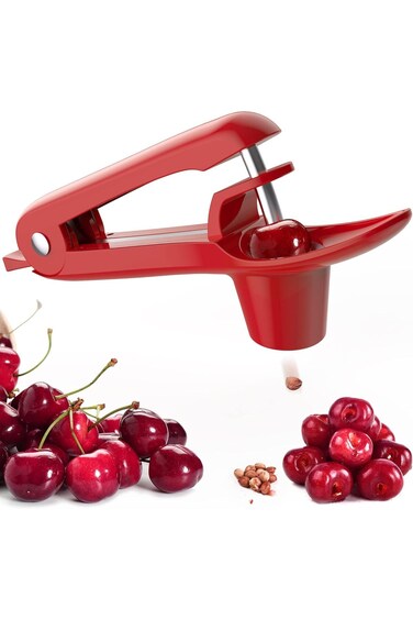 أداة إزالة بذور الكرز من أوردكسيتي - أداة إزالة بذور الكرز من الفولاذ المقاوم للصدأ بتصميم دفع يدوي، Sa