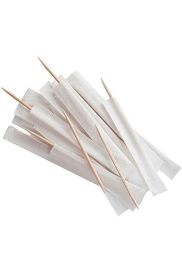 Wooden Toothpicks Premium Quality Individually White Paper Wrapped 1000 piecs Tooth sticks