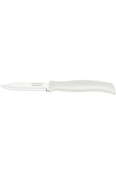 Tramontina Athus 3 Inches Paring Knife with Stainless Steel Blade and White Polypropylene Handle