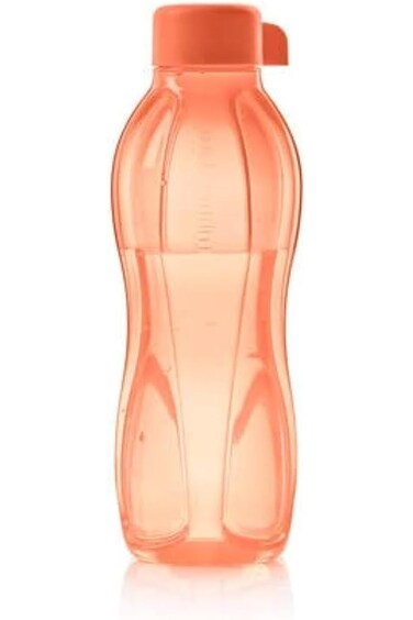 Tupperware Eco+ Plastic Water Bottle, 500 ml Capacity, Cosy Rosy Light Watermelon