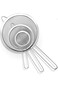 Strainers and Sieves set of 3,stainless steel mesh strainer,small mediam large kitchen mesh straine