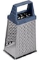 Cuisine Art Stainless Steel Box Grater 8.5 cm - Multi-Purpose Kitchen Tool with Polystyrene Handle