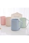 Shallow Colourful Wheat Straw Bevel Mug - Blue, Bd-Ws-14
