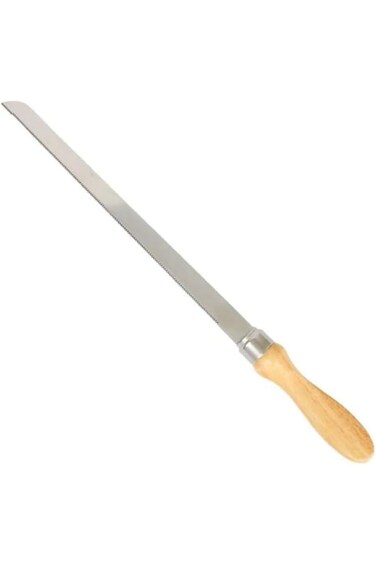 Cake Knife Long Wood Handle