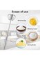 Stainless Steel Hand Push Whisk Semi-Automatic Egg Beater Multipurpose Rotating Whisk for Beating S