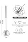 Stainless Steel Hand Push Whisk Semi-Automatic Egg Beater Multipurpose Rotating Whisk for Beating S