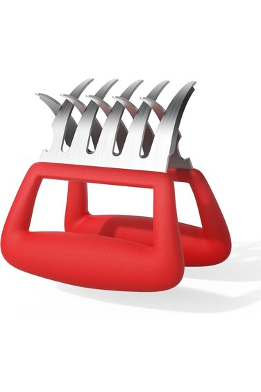 ALMEKAQUZ Powerful Stainless Steel Meat Shredder Claws, Shred Rotisserie Chicken, Carve Turkey Fast