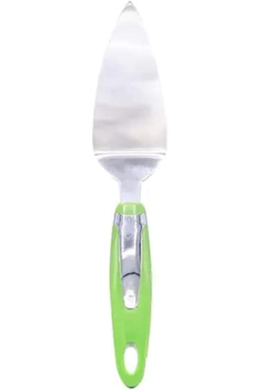 IN HOUSE Stainless Steel Flat Cake Cutter Green/Silver 27centimeter