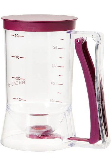 موزع العجين مع ملصق قياس للكعك الصغير والفطائر والكعك والكريب والدونات أو أي نوع من المخبوزات