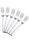 E-far Dinner Forks Set of 6, 7.9 Inch Stainless Steel Forks for Home, Kitchen or Restaurant, Non-to