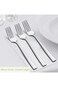 E-far Dinner Forks Set of 6, 7.9 Inch Stainless Steel Forks for Home, Kitchen or Restaurant, Non-to