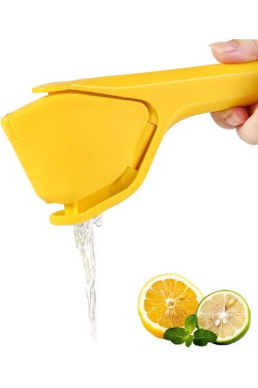 ALMEKAQUZ Lemon Squeezer, Manual Lime Juicer Squeezer, Effortless Hand Citrus Press,Folds Flat Desi