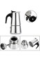 200ml Stainless Steel Mocha Coffee Pot Kettle Stove Top Espresso Make Pot, Sliver