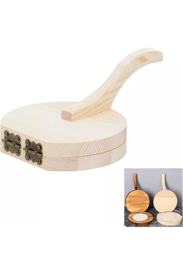 Drama Home Wooden Dough Roller Beige 30 * 20cm