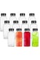 Plastic Juice Bottles 12 oz [ 330 ml ] with caps 12 pieces empty clear plastic bottles almost for K