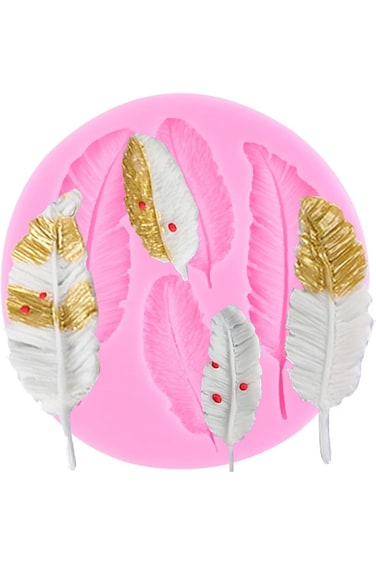 XMOLDNMS Feather Silicone Fondant Mould Feather Candy Moulds for Sugar Craft Cake Decoration Chocol
