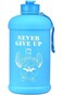 ALCOACH Water Bottle(Never Give Up) (2.2 L)   Half Gallon   Carry Handle   Big Water Jug For Sport