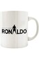 Pottery Mug Cristiano Ronaldo - White, 100 ml