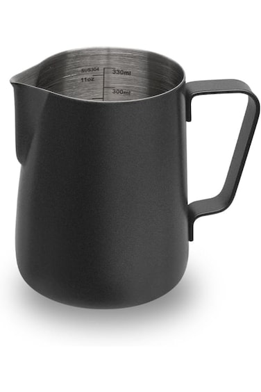 watchget Milk Frothing Pitcher 12oz/350ml - Espresso Steaming Pitcher Stainless Steel Milk Frothing