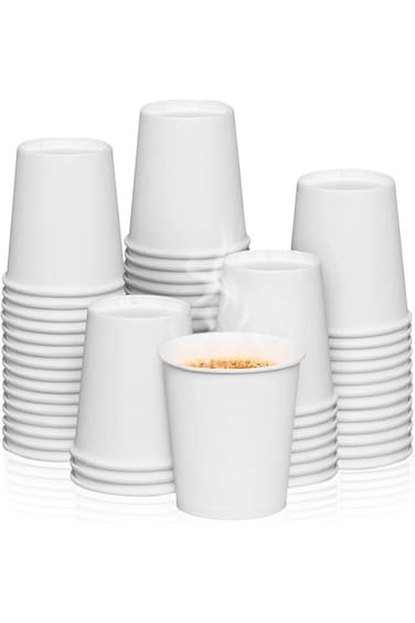 RZ Disposable Paper Cups 12 oz Pack of 15 pcs, Coffee cups, paper coffee cup, to go cups, Water Pap